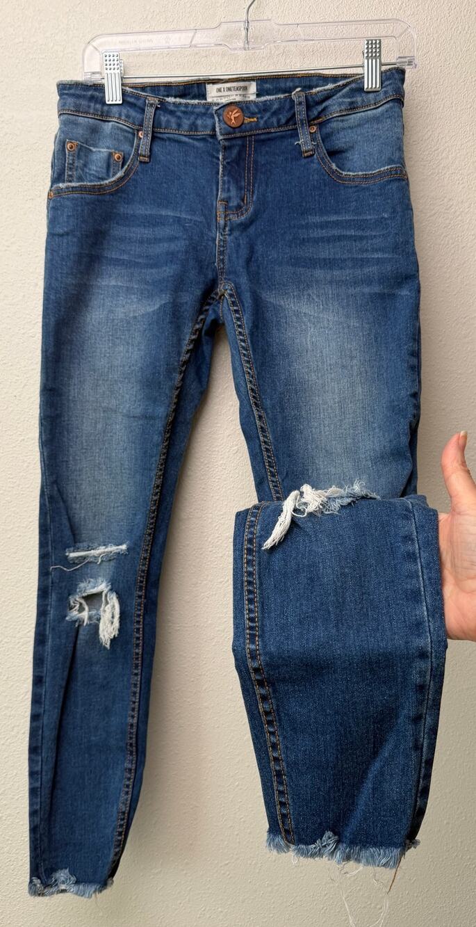One Teaspoon Freebirds II Blue Skinny Jeans Women's 26